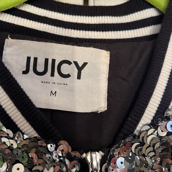 Juicy Sequin Bomber Jacket and Joggers SZ M - Picture 2 of 7